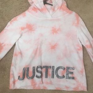 Justice cropped hoodie